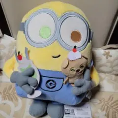新品★ミニオン　ボブ&ティム　クリームソーダ Lぬいぐるみ