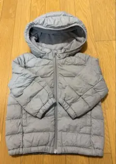 《美品⭐︎》UNIQLOフード付き中綿コート 90cmライトウォームデッドパーカー
