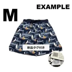 EXAMPLE ショートパンツ ヨット柄 ネイビー 新品タグ付き Mサイズのサムネイル