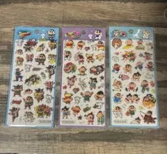 韓国 クレヨンしんちゃん ぷっくりシール ドロップ 3種