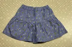 GU キュロット　パープル　花柄　150㎝