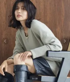 専用　BARNYARDSTORM AQUA Vネックプルオーバー　羊毛　カシミヤ