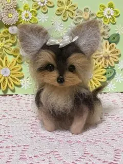 ヨークシャー・テリア 犬のぬいぐるみ 吉徳 レトロ 当時物 ヨシトク