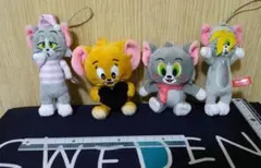 トムとジェリー ゴムひも付きマスコット ４点セット 【新品未使用】
