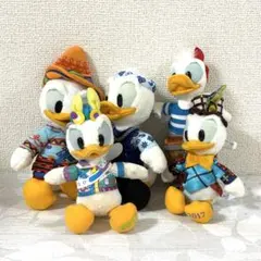 希少 廃盤品 ディズニー ドナルドダック ぬいぐるみバッジ 5点まとめ 未使用