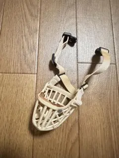 犬用口輪 マズル バスケット型 ベージュ Ｓのサムネイル