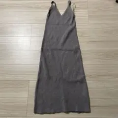 ZARA ニットグレー キャミワンピース　美品