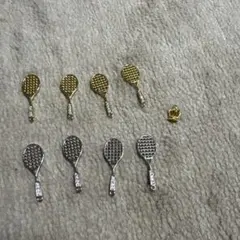 デコパーツ　テニス　王冠　ラケット　モチーフ　ストーン