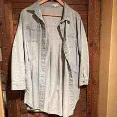 コットン100% ライトブルーシャツ サイズ38