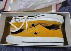 新品未使用 CONVERSE ONE STAR J VTG OX GOLD