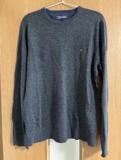 TOMMY ダークグレー クルーネックセーター Sサイズ