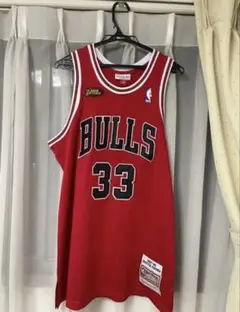 ​【美品 2XL】ミッチェルアンドネス NBA ブルズ ピッペン ユニフォーム 希少2XL】ミッチェルアンドネス NBA ブルズ ピッペン ユニフォーム 赤