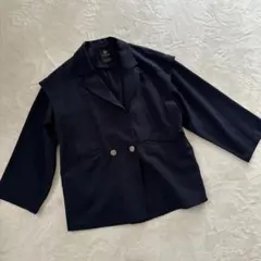 w closet ネイビー テーラードジャケット ベスト　金ボタン　2way