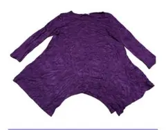 ACTIVE COLLECTION パープル長袖Tシャツ　古着　一点ものレア