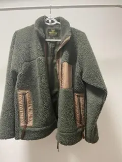 HOUSTON ヒューストン フリース ジャケット カーキ 緑 M