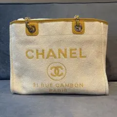 CHANEL⭐︎パールロゴキャンバス地ショルダーバッグ⭐︎ノベルティ