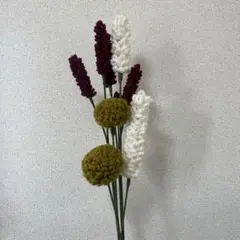手編み 仏花 3種類6本セット 枯れないお供え花 ハンドメイド 仏壇 花 お盆