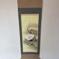 Is28 掛け軸 牡丹の花 日本画 四季花 牡丹 木箱付き 芳章 美品 - メルカリ