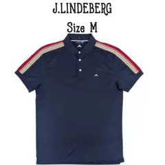 J.LINDEBERG ジェイリンドバーグ 半袖ポロシャツ ネイビー Mサイズ