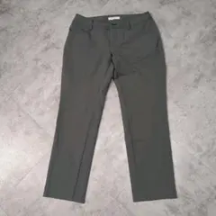 【良品】コムサウォーク ストレッチ素材 クロップドパンツ グレー Mサイズ
