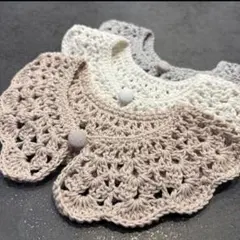 はなちゃん様　ベビー用　スタイ　つけ襟　ホワイト