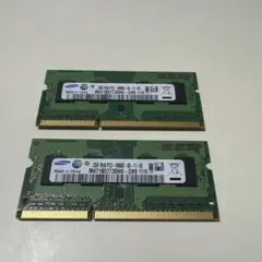 ノートPC用メモリ DDR3-1333 2GBx2枚