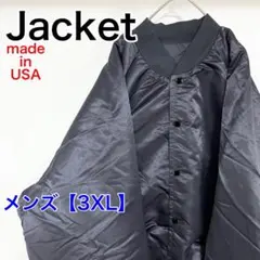 YBF56【アメリカ製】KING LOUIE　ナイロンジャケット【3XL】黒色