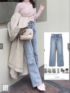 GRLワイドセミフレアデニムパンツ［Cu136］のサムネイル