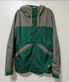 NIKE SPORTSWARE フード付 ナイロンジャケット グリーン メンズS
