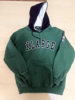 XLARGE フードパーカー M 緑