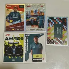 Topps F1 Turbo Attax 2026 5枚セット