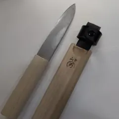 釣り・アウトドアに●木製さや付マキリ●職人手作り●マキリ包丁●青紙鋼 釣り・アウトドアに○木製さや付マキリ○職人手作り○マキリ包丁○青