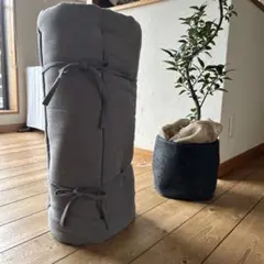 無印良品 麻綿　ごろ寝マット　グレー