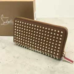 【未使用品】クリスチャンルブタン パネトーネ ラウンドジップ 長財布 ブラウンのサムネイル