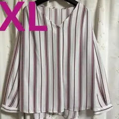 IMAGE 大きいサイズ XL ブラウス・ストライプ・長袖・綺麗め・しまむらのサムネイル