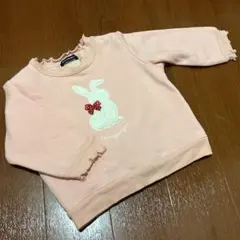 moujonjon うさぎ トレーナー ピンク