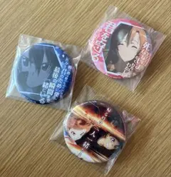 モンスト×SAO」キリト アスナ シノン アリス えらべる缶バッジ 4種