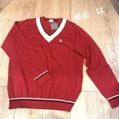 P.Bさま専用　マンシングウェア　メンズニット　サイズL L デサント　赤