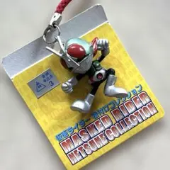 仮面ライダー　根付けコレクション　仮面ライダー新1号　ストラップ　台紙つきのサムネイル