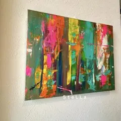 【いちごちゃん様専用ページ】 原画　現代アート　絵　ビビッド　北欧　カラフル