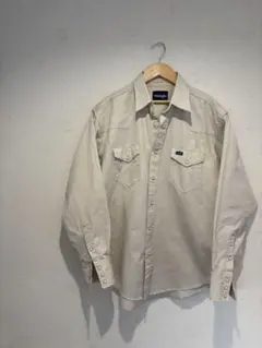 90s Wrangler ウエスタンシャツ L 紺タグ ヴィンテージ