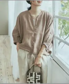 タグあり美品 アーバンリサーチ リネンドロストドルマンブラウス