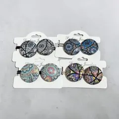 GalaxyStone ハンドメイド ヘアゴム 4点セット カラフルNo.170