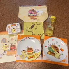 サンリオ ポムポムプリン モスバーガー 限定プレート全2種 保冷トートバッグ