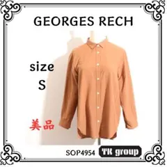 ★美品★ GEORGES RECH ジョルジュレッシュ シャツ 長袖ブラウンのサムネイル