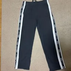 DIESEL ブラック ジョガーパンツ サイドストライプ