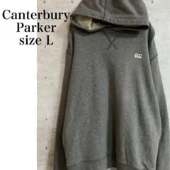Canterbury パーカー ワンポイント刺繍ロゴ グレー　サイズLのサムネイル