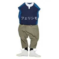 半袖Tシャツ フレンチ袖カットソー ノースリーブトップス Lのサムネイル