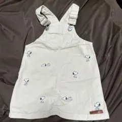 プティマイン ワンピース ジャンパースカート スヌーピー 90