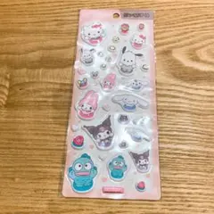 ぷっくりシール　　キティ　マイメロ　クロミ　ハンギョドン　シナモロール　シール